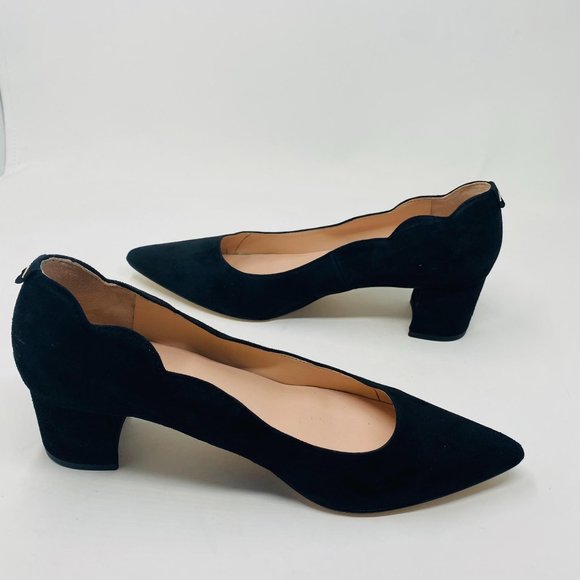 Kate Spade Mindi Yasmin Heel 9.5 Black Suede - Picture 6 of 11